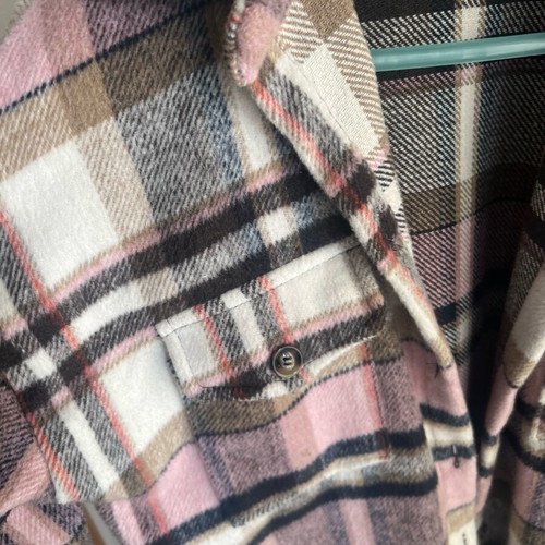 Jacket plaid shirts like new, multicolor, Made in Italy