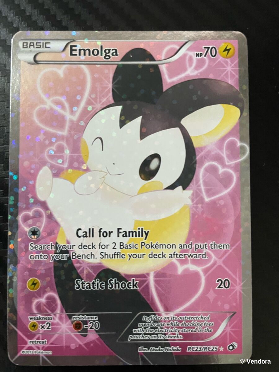 pokemon emolga card Emolga RC23/RC25 PSA 7 Graded Rare Pokemon Card (2013 Pokemon B & W) +  TitanCards® Toploader: Amazon.de: Toys