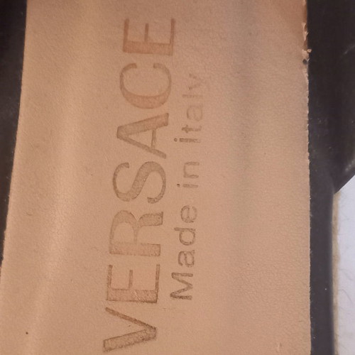 Versace flats used, black, size 40