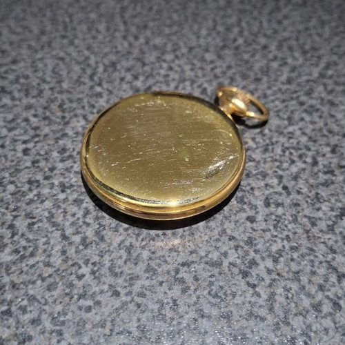 Vintage Cassali Quartz Pocket Watch used, gold tone, retro style