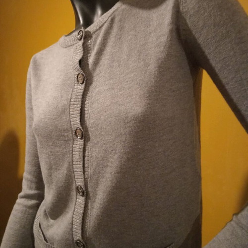 Koan women's cardigan new, grey with silver details, size M