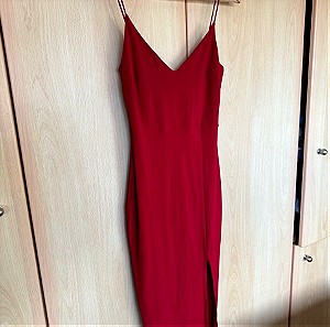 Ελαστικό κόκκινο φόρεμα