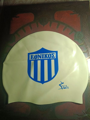 Swimming cap Ethnikos Bold Body used, vintage
