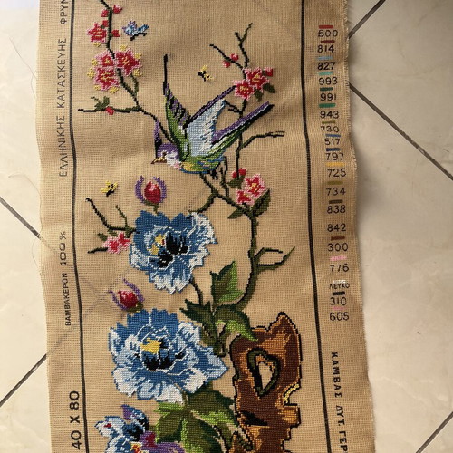 Handmade textile painting like new