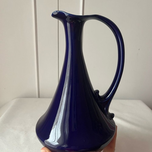 Vintage Γαλλική Κανάτα Μπλε Κοβάλτιο 23cm σαν καινούργια