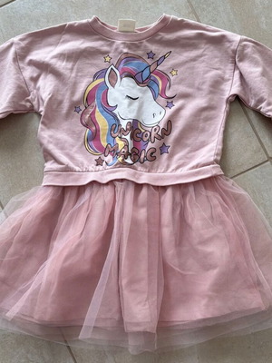 Unicorn Dress new, pink, size 110 cm for 4-5 years old