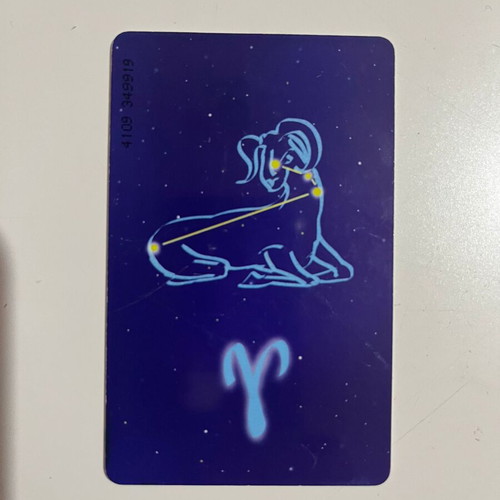 Aries Zodiac Phone Card 1998 used