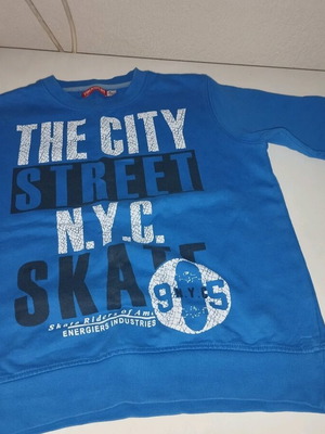 Energiers sweatshirt for boy 8 years like new, blue, size 128 cm