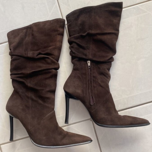Nero Cuoio leather boots like new, brown, size 37