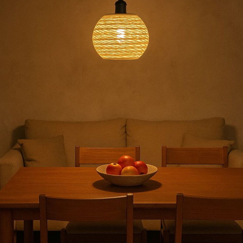 Amber Weave Ceiling Light new, handmade, PLA material