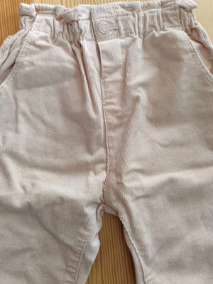 Zara corduroy pants cream like new, 86 cm