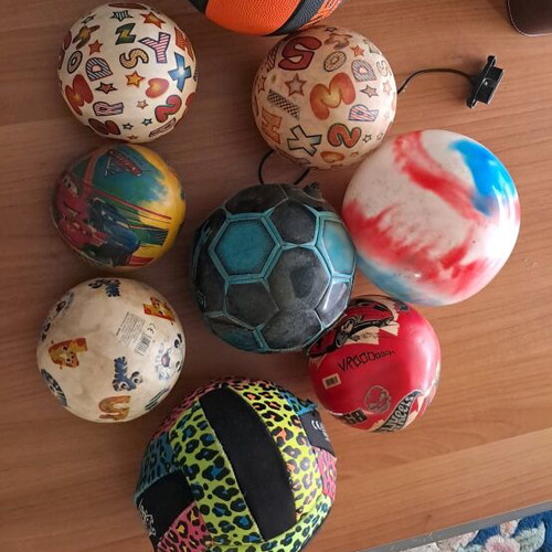 Balls used, pack of 9 pieces