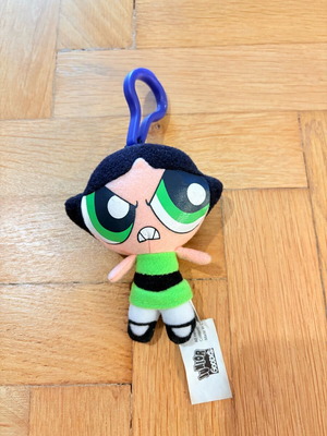 Buttercup Powerpuff Girls plush keychain like new