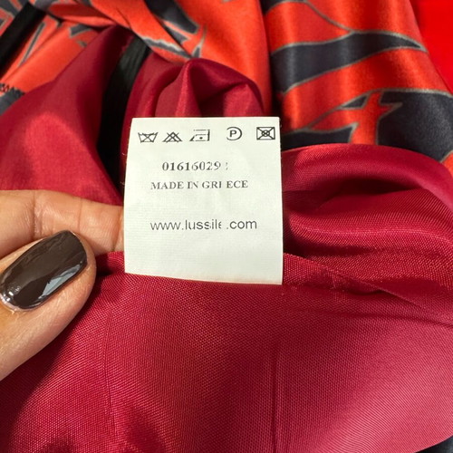 Silk dress Lussile red like new