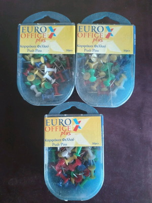 Push pins cork new, pack
