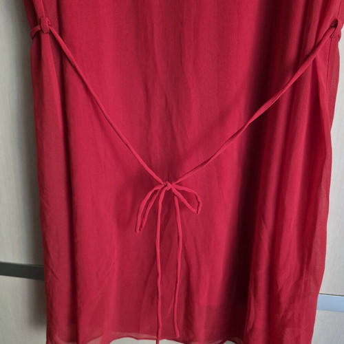 Naf Naf red dress with lace like new, size 38