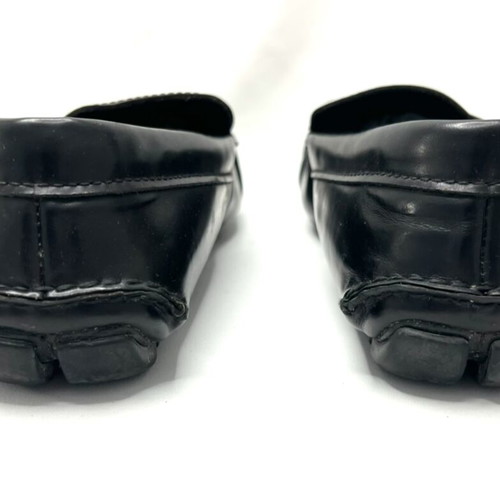 Prada black leather moccasins used, large fit