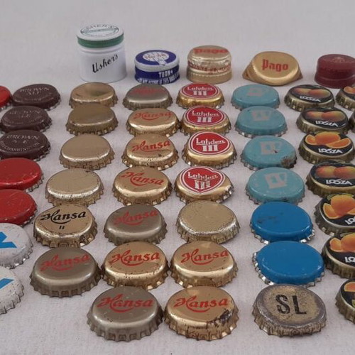 Used soda bottle caps pack of 76 pieces