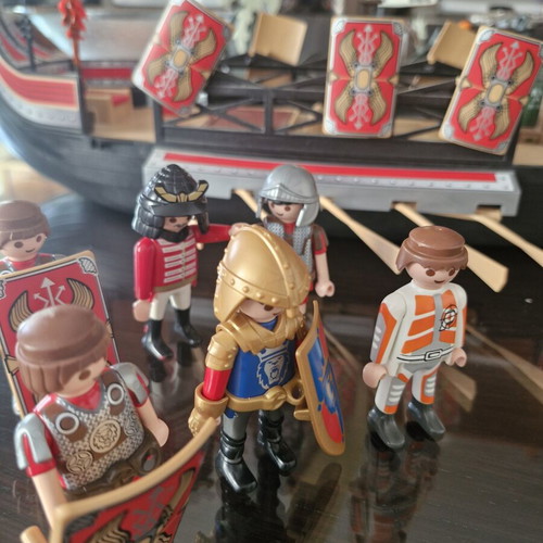Playmobil figures and ship like new