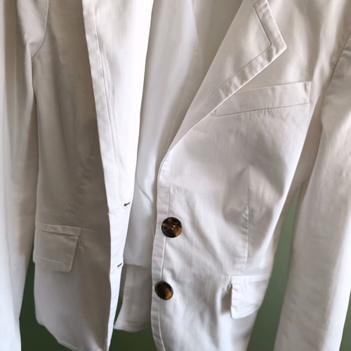 Zara white women's blazer used, fitted, size S