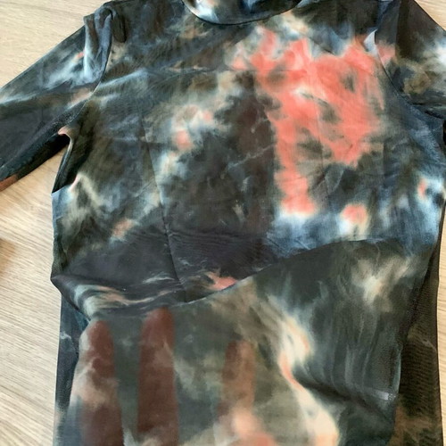 Shein transparent blouse with removable sleeves, like new