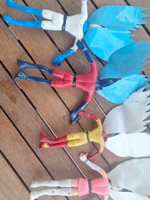 G-Force Vintage Figures Set of 4 with Authentic Capes, Brabo 1979