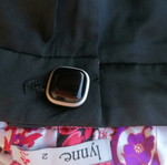 A-Style women's vintage pants refurbished, size M 38 10, black