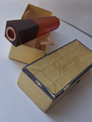 Retro Amber Smoking Pipe 10g New with Original Box