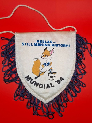 Collectible Greece National Football Team Mundial '94 Banner like new