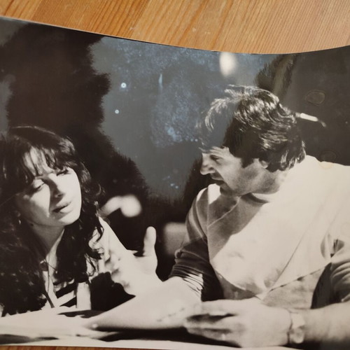 Vintage photo of Giorgos Dalaras and Haris Alexiou in the 70s