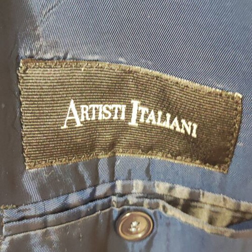 Linen suit Artisti Italiani used, size 50, blue