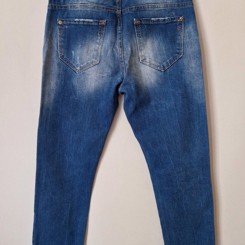 Back2Jeans ripped blue jeans, Medium
