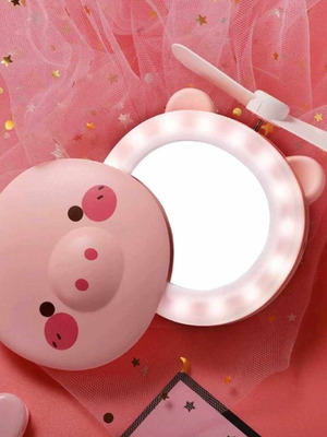 LED makeup mirror with fan new
