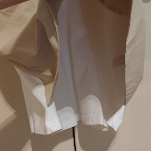 Zara T-shirt with sewn beige integrated vest medium new