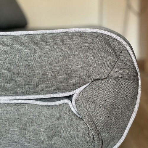 Two-seater sofa bed dark gray, like new