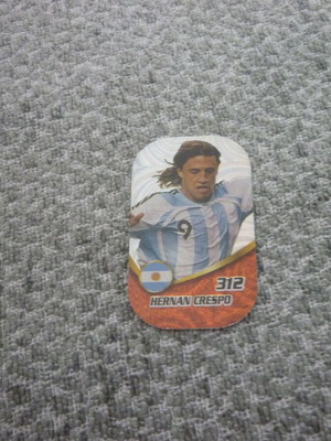 Hernán Crespo Argentina football collectible metal tag used #312