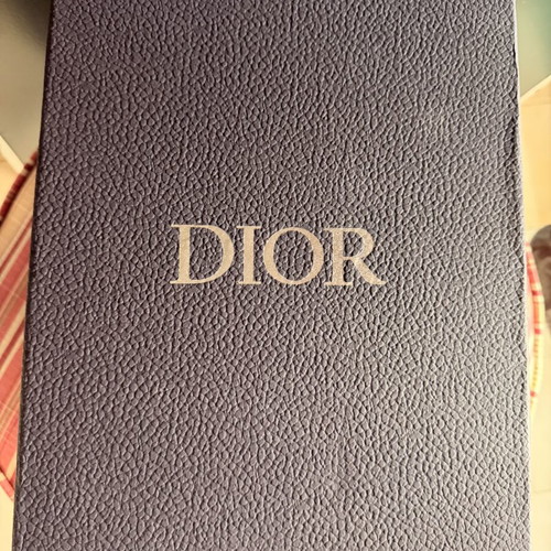 Dior luxury box with card and documents