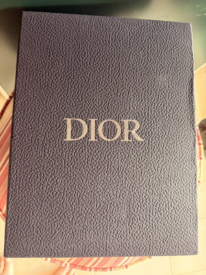 Dior luxury box with card and documents