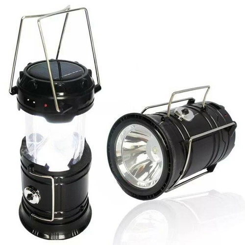 Rechargeable solar camping lantern with emergency LED lamp new
