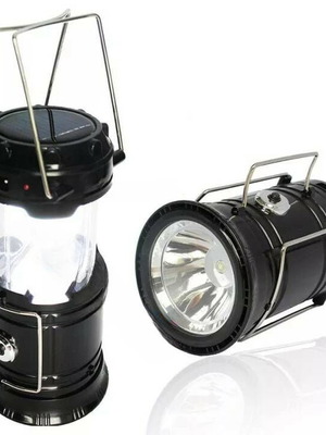 Rechargeable solar camping lantern with emergency LED lamp new
