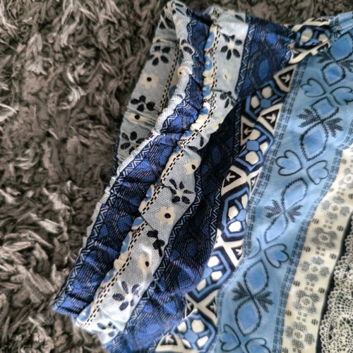 Saya pants used with blue pattern S/M
