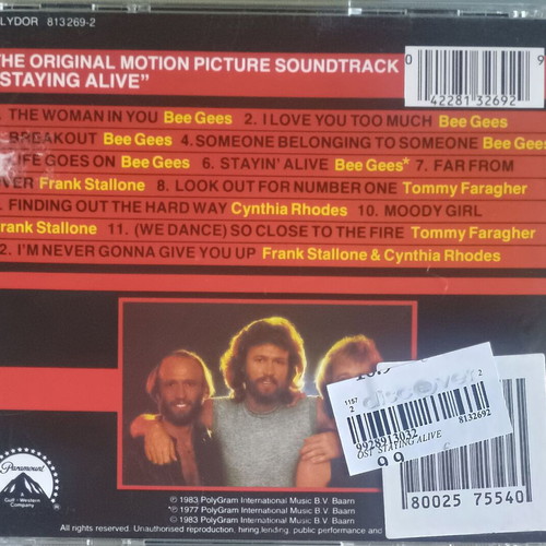 Staying Alive Original CD used, R&B Soul soundtrack