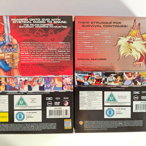 Thundercats DVD used, season 1 and 2 set with English subtitles