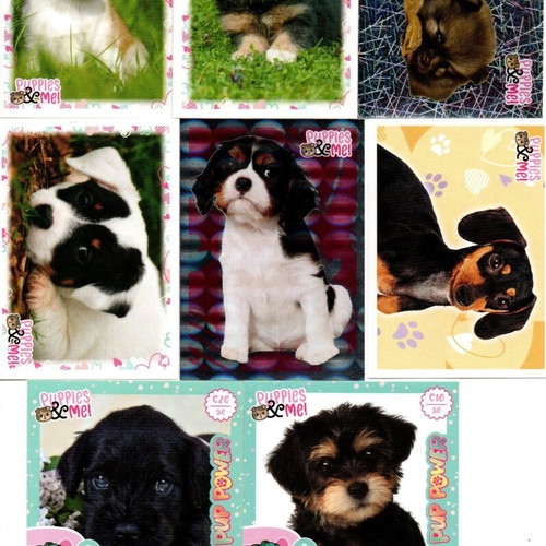 Panini Puppies & Me stickers new, set of 15 with 2 bonus cards