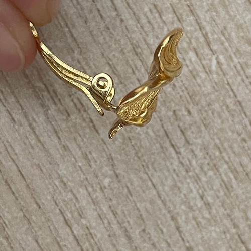 Vintage Clip Earrings New Gold Color
