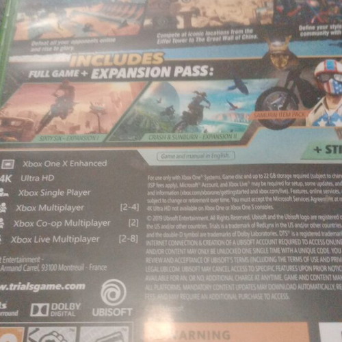 Trials Rising Gold Edition Xbox One like new