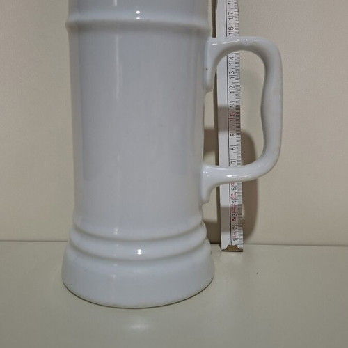 Large beer glass in traditional German design like new