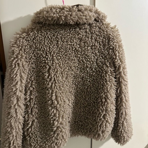 Zara teddy fur like new, size M, beige