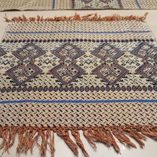 Set of 3 handmade loom textiles, new