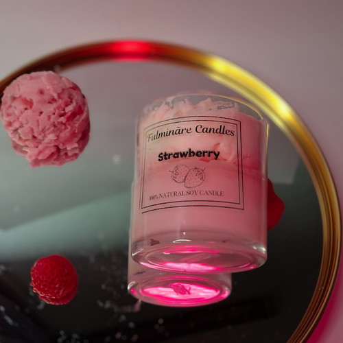 Handmade plant-based candle made to order 200gr with scent of your choice